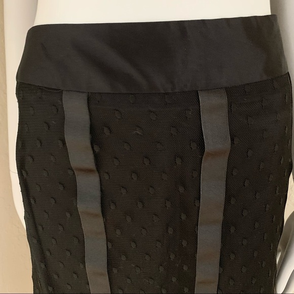 TESSUTO Vintage Tulle Swiss Dot Pattern Black Skirt Size 10 - Picture 14 of 16